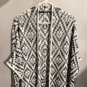 Gorgeous black/ white Joie Cardigan m/l NWOT